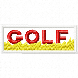 Golf Embroidery Design 10